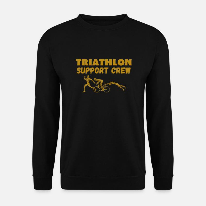 Triathlon Support Crew - Unisex Pullover - Schwarz