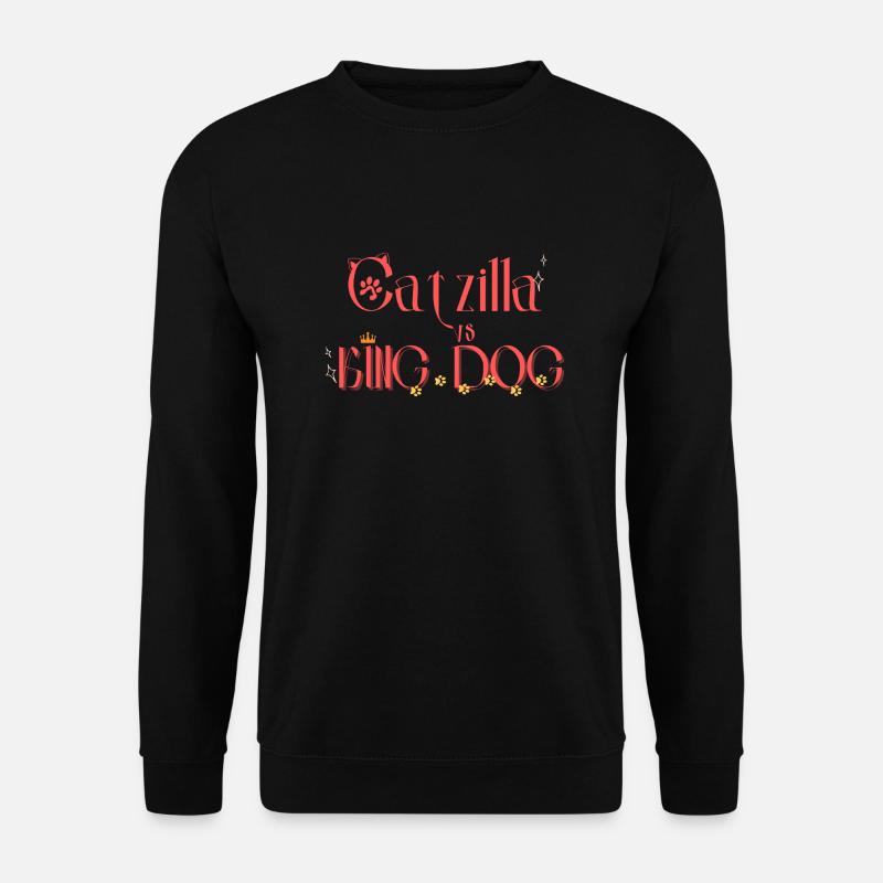 Katze & König Hund - Unisex Pullover - Schwarz