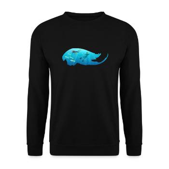 Scuba diving - Unisex Sweatshirt - black - Front - Alina (178cm) & Michal (187cm)