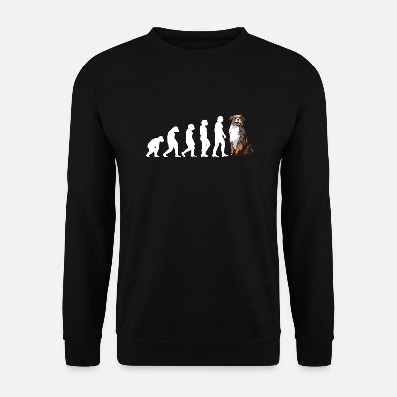 Dog Evolution Aussie - Unisex Sweatshirt - black