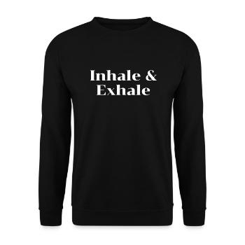 dictons drôles humour de bureau - Sweat-shirt Unisexe - noir - Devant - Alina (178cm) & Michal (187cm)