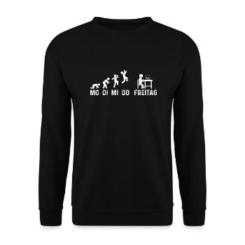 Aquarium Fische Aquaristik - Unisex Pullover - Schwarz - Vorne - Alina (178cm) & Michal (187cm)