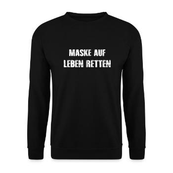 Marathon Running Jogging - Unisex Pullover - Schwarz - Vorne - Alina (178cm) & Michal (187cm)
