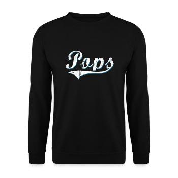 Pops vintage pour la fête des pères - Sweat-shirt Unisexe - noir - Devant - Alina (178cm) & Michal (187cm)