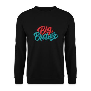 BIG BROTHER - Unisex Sweatshirt - black - Front - Alina (178cm) & Michal (187cm)