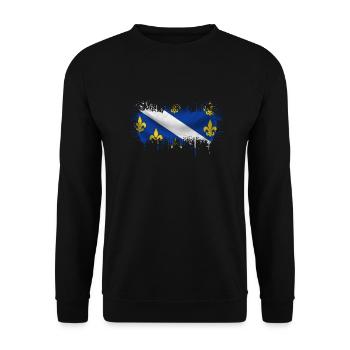 Bosnie-Herzégovine europe sarajavo drapeau mostar - Sweat-shirt Unisexe - noir - Devant - Alina (178cm) & Michal (187cm)