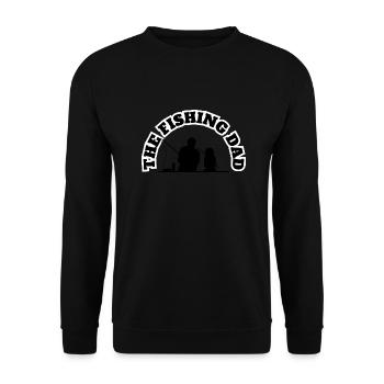 The Fishing Dad With Daughter Fishing Black - Unisex Sweatshirt - black - Front - Alina (178cm) & Michal (187cm)