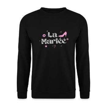 The Silver Bride - Unisex Sweatshirt - black - Front - Alina (178cm) & Michal (187cm)