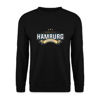 Hambourg - Sweat-shirt Unisexe - noir - Devant - Alina (178cm) & Michal (187cm)