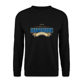 Hambourg - Sweat-shirt Unisexe - noir - Devant - Alina (178cm) & Michal (187cm)