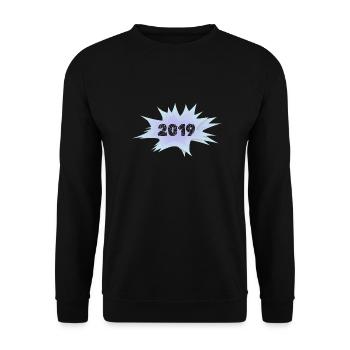 2019 - Unisex Pullover - Schwarz - Vorne - Alina (178cm) & Michal (187cm)