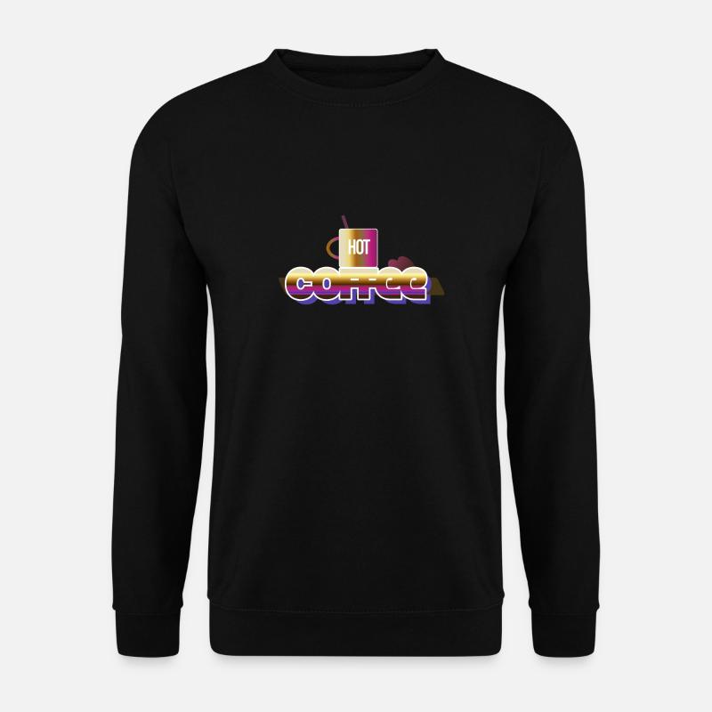 Heißer Kaffee - Unisex Pullover - Schwarz