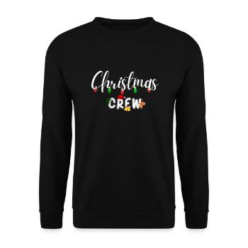 Christmas Crew - Unisex Sweatshirt - black - Front - Alina (178cm) & Michal (187cm)