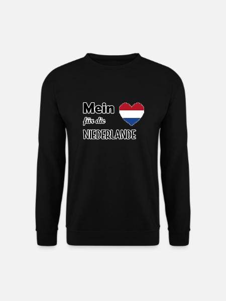 Mein Herz für die Niederlande - Unisex Pullover - Schwarz