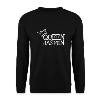 Jasmine - Unisex Sweatshirt - black - Front - Alina (178cm) & Michal (187cm)