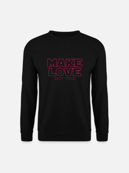 MACH LIEBE STATT KRIEG - Unisex Pullover - Schwarz