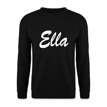Ella - Unisex Pullover - Schwarz - Vorne - Alina (178cm) & Michal (187cm)