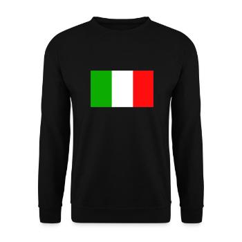 Italie, Italie, drapeau, drapeau - Sweat-shirt Unisexe - noir - Devant - Alina (178cm) & Michal (187cm)
