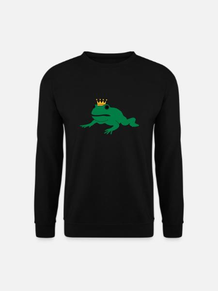 grumpy frog prince - Unisex Sweatshirt - black