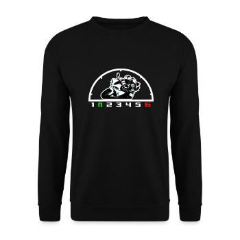 R1 1UP6DOWN - Unisex Pullover - Schwarz - Vorne - Alina (178cm) & Michal (187cm)