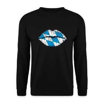 Kuss Bayern - Unisex Pullover - Schwarz - Vorne - Alina (178cm) & Michal (187cm)