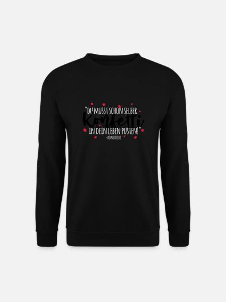 Konfuzius und Konfetti - Unisex Pullover - Schwarz