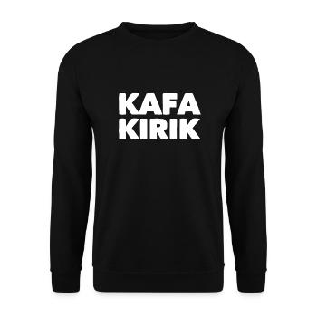 Kafa Kirik - Unisex Sweatshirt - black - Front - Alina (178cm) & Michal (187cm)