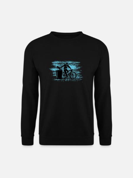 Bicycle instead of car - Unisex Sweatshirt - black
