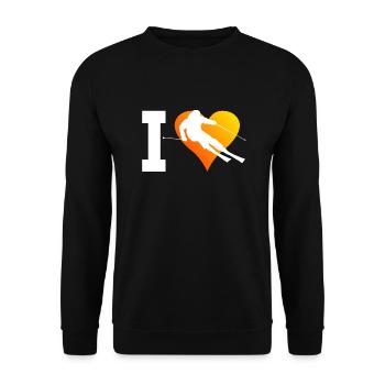 Skieurs acrobatiques hommes Skieurs Skieurs Skieurs - Sweat-shirt Unisexe - noir - Devant - Alina (178cm) & Michal (187cm)