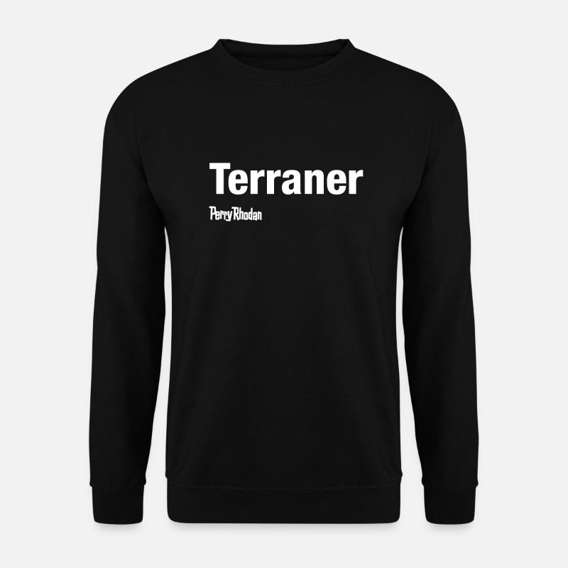 Terraner weiß - Unisex Pullover - Schwarz