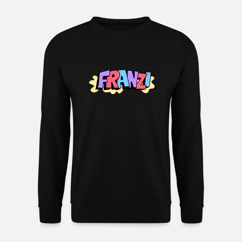 Grafitti Name Franzi - Unisex Pullover - Schwarz