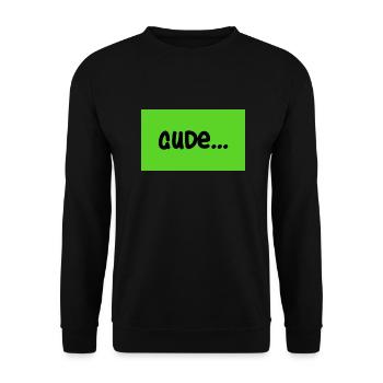 gude - Unisex Pullover - Schwarz - Vorne - Alina (178cm) & Michal (187cm)