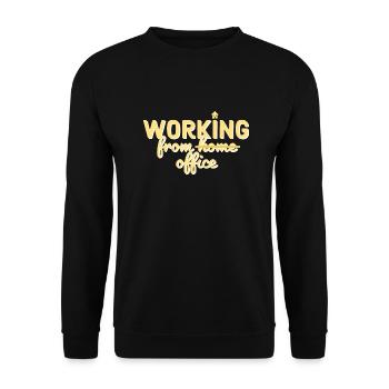 Back to the office - Unisex Sweatshirt - black - Front - Alina (178cm) & Michal (187cm)