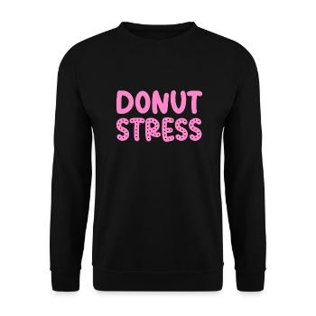 Donut stress donut cool gifts sweet food lover - Sweat-shirt Unisexe - noir - Devant - Alina (178cm) & Michal (187cm)