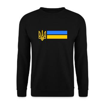 Ukraine - Unisex Sweatshirt - black - Front - Alina (178cm) & Michal (187cm)