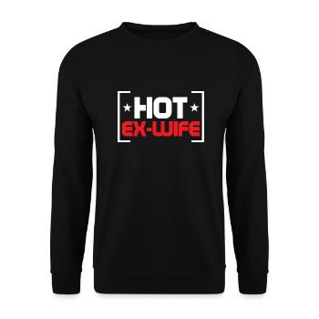 Hot Ex-Wife Divorcee Divorce Women - Unisex Sweatshirt - black - Front - Alina (178cm) & Michal (187cm)