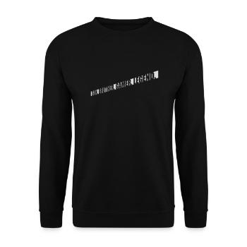 son brother gamer legend - Unisex Pullover - Schwarz - Vorne - Alina (178cm) & Michal (187cm)