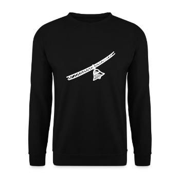 Hund Dog - Unisex Pullover - Schwarz - Vorne - Alina (178cm) & Michal (187cm)