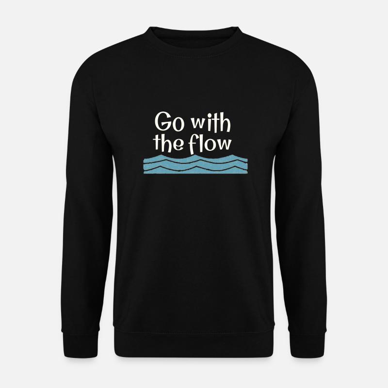 Go with the flow - Unisex Sweatshirt - black