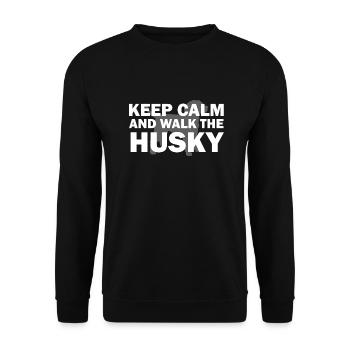 Dog Hund - Unisex Pullover - Schwarz - Vorne - Alina (178cm) & Michal (187cm)