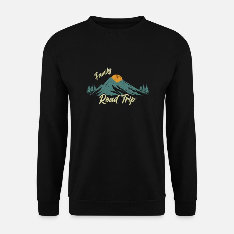 Roadtrip mit der Familie | Urlaubsreisen - Unisex Pullover - Schwarz