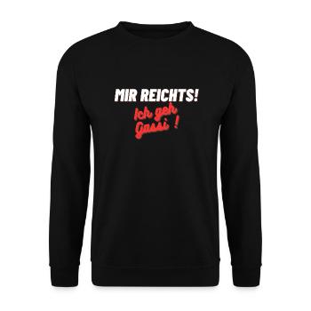 Überschrift hinzufügen - Unisex Pullover - Schwarz - Vorne - Alina (178cm) & Michal (187cm)