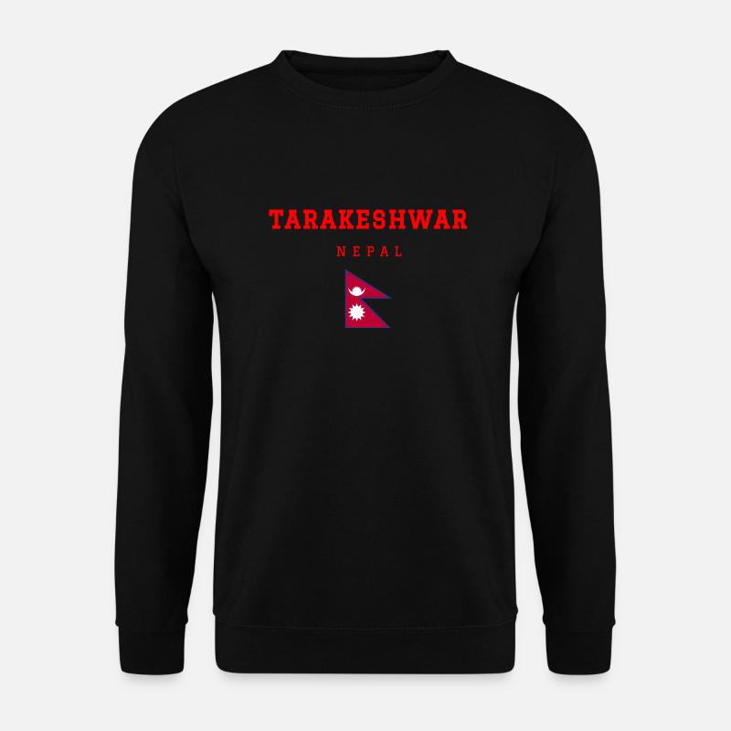 Tarakeshwar Nepal - Unisex Pullover - Schwarz