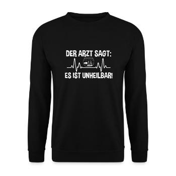 Aquarium Fische Aquaristik - Unisex Pullover - Schwarz - Vorne - Alina (178cm) & Michal (187cm)