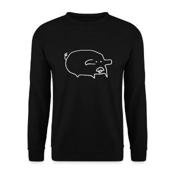 Animal cochon - Sweat-shirt Unisexe - noir - Devant - Alina (178cm) & Michal (187cm)