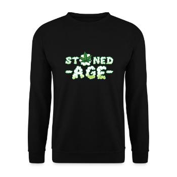 Drôle de cannabis marijuana - Sweat-shirt Unisexe - noir - Devant - Alina (178cm) & Michal (187cm)