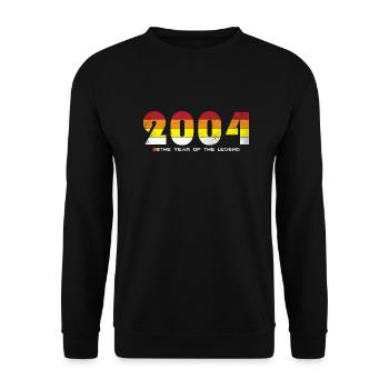Millésime 2004 - L’année de la légende - Rétro 20 - Sweat-shirt Unisexe - noir - Devant - Alina (178cm) & Michal (187cm)