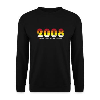 Millésime 2008 - L’année de la légende - Rétro 16 - Sweat-shirt Unisexe - noir - Devant - Alina (178cm) & Michal (187cm)