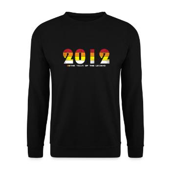 Millésime 2012 - L’année de la légende - Rétro 12 - Sweat-shirt Unisexe - noir - Devant - Alina (178cm) & Michal (187cm)