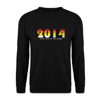 Millésime 2014 - L’année de la légende - Rétro 10 - Sweat-shirt Unisexe - noir - Devant - Alina (178cm) & Michal (187cm)